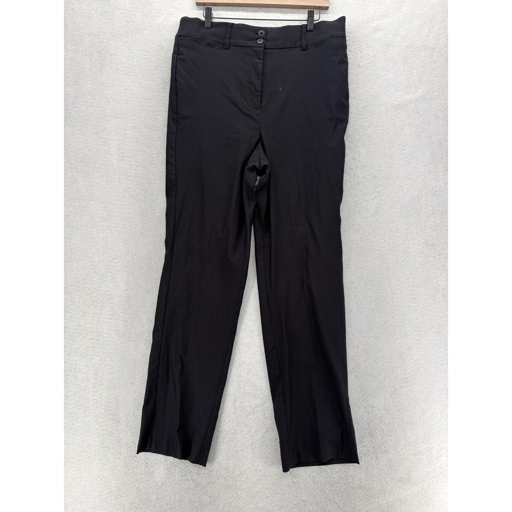 Lane Bryant Dress Pants Womens 14 Black Straight Leg Classic Career Workwear NWT